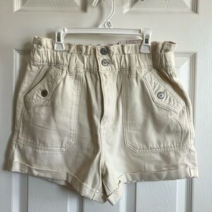High Rise paper bag shorts - NWT size Medium